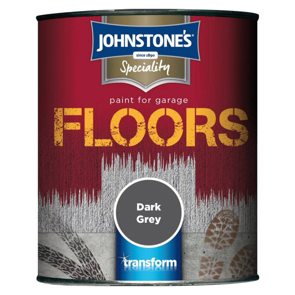 Johnstone's garage floor paint 750ml tin in dark grey