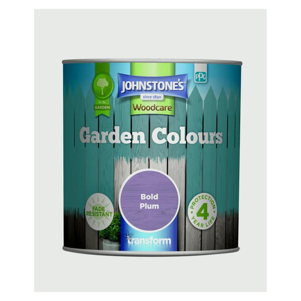 Johnstone's Garden Colours 1L tin in Bold Plum