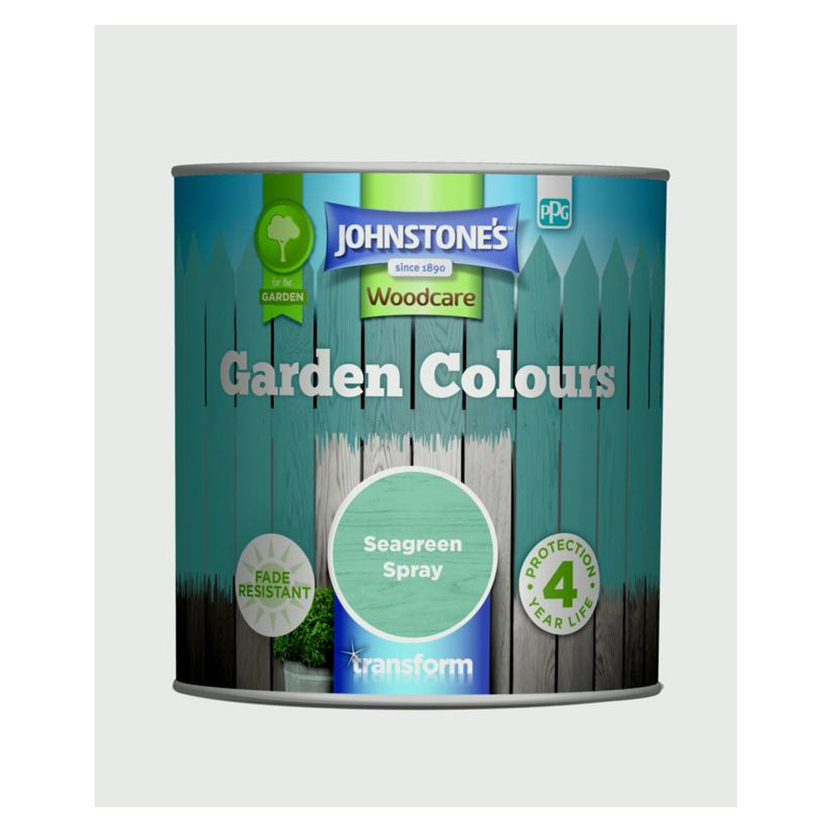 Johnstone's Garden Colours 1L tin in Seagreen Splay