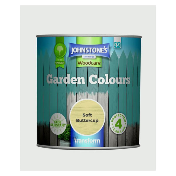 Johnstone's Garden Colours 1L tin in Soft Buttercup