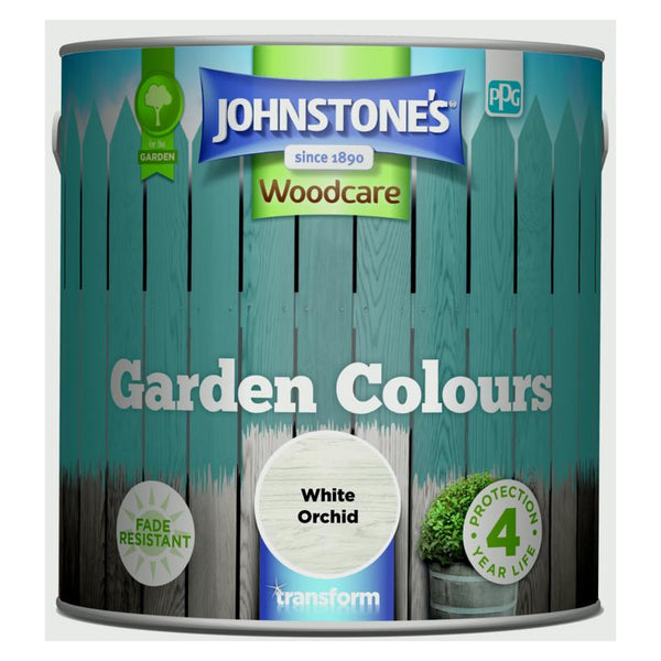 Johnstone's Garden Colours White Orchid 2.5L tin