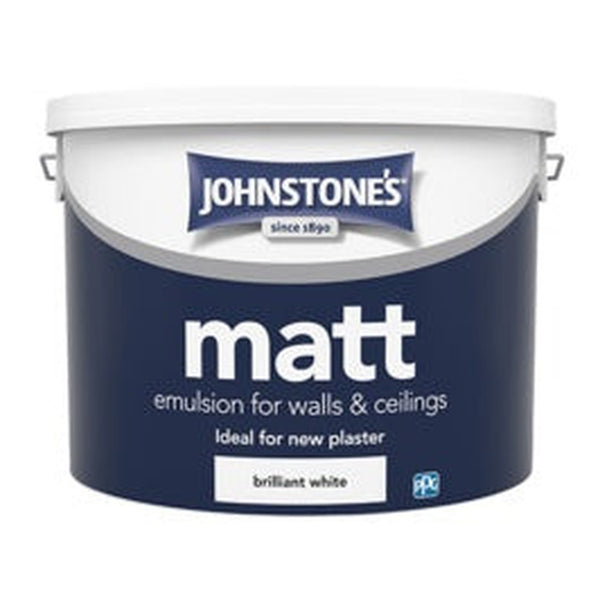 Johnstone's Matt emulsion 10L in Brilliant White
