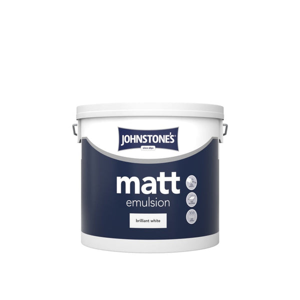 Johnstone's Matt emulsion 5L in Brilliant White