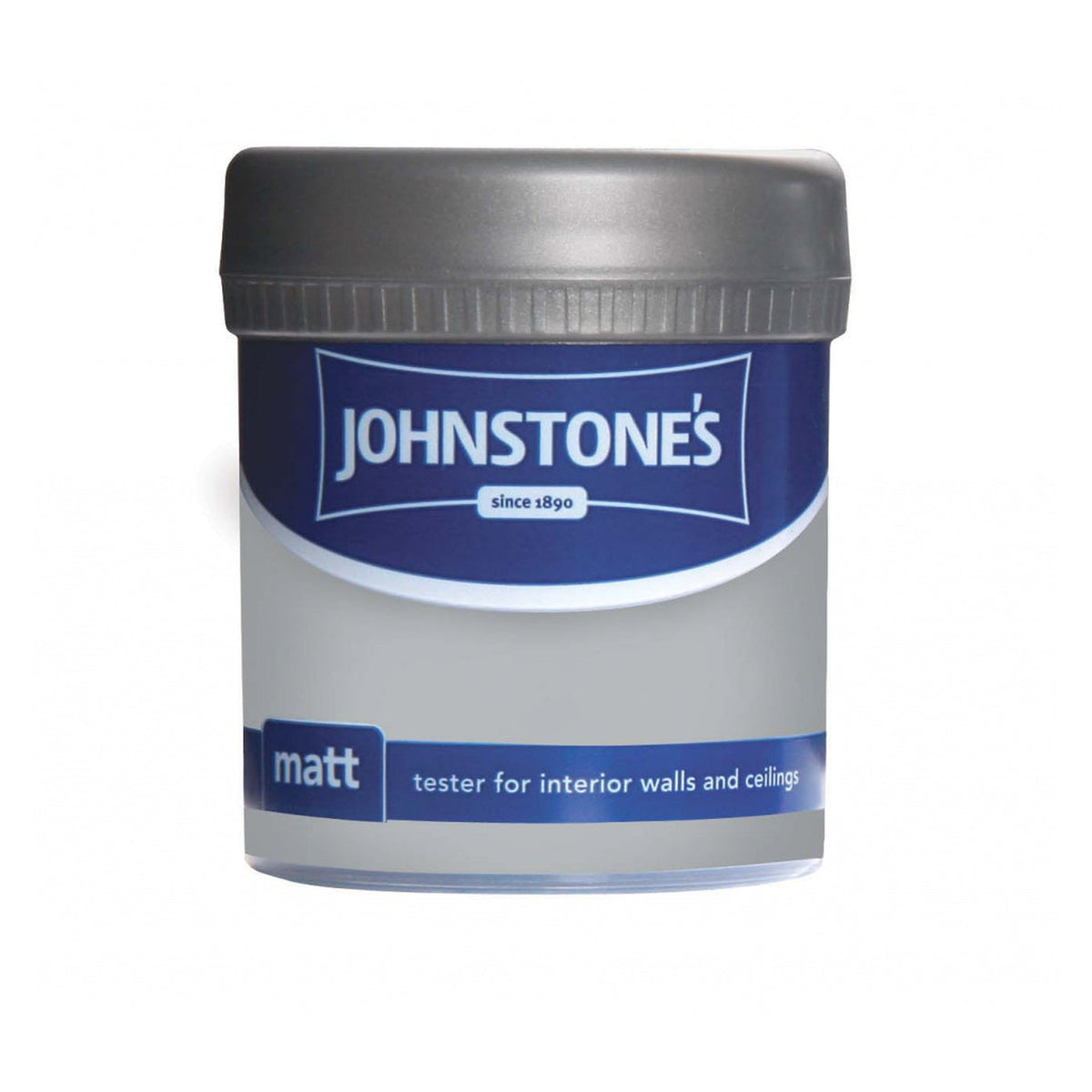 Johnstone's Matt emulsion tester pot in Manhattan Grey 75ml