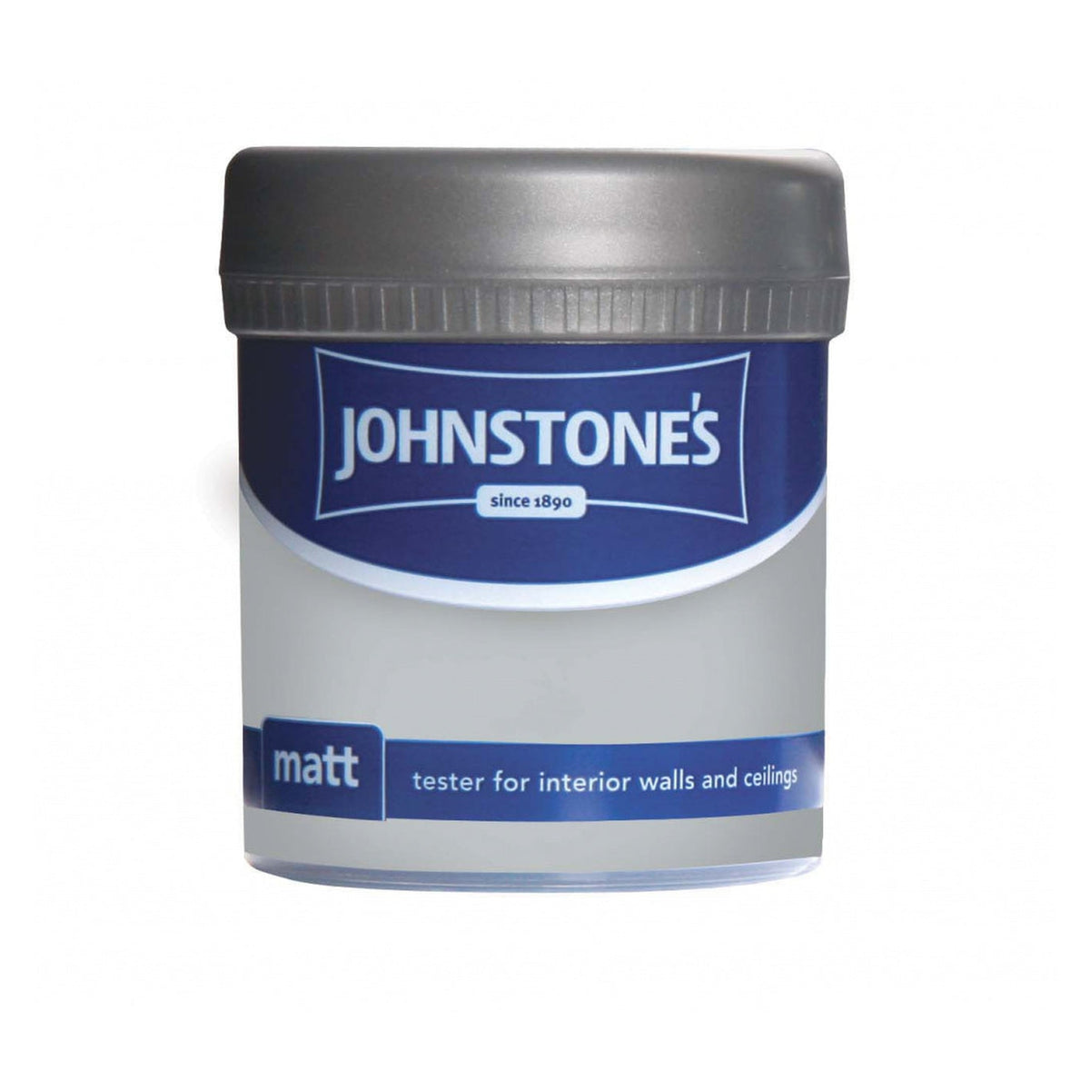Johnstone's Matt emulsion tester pot in Steel Smoke 75ml