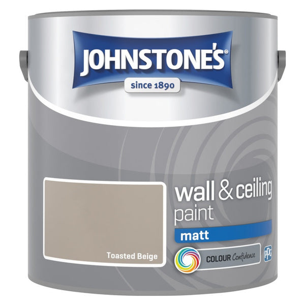 Johnstone's Wall & Ceiling Matt 2.5L tin in Toasted Beige