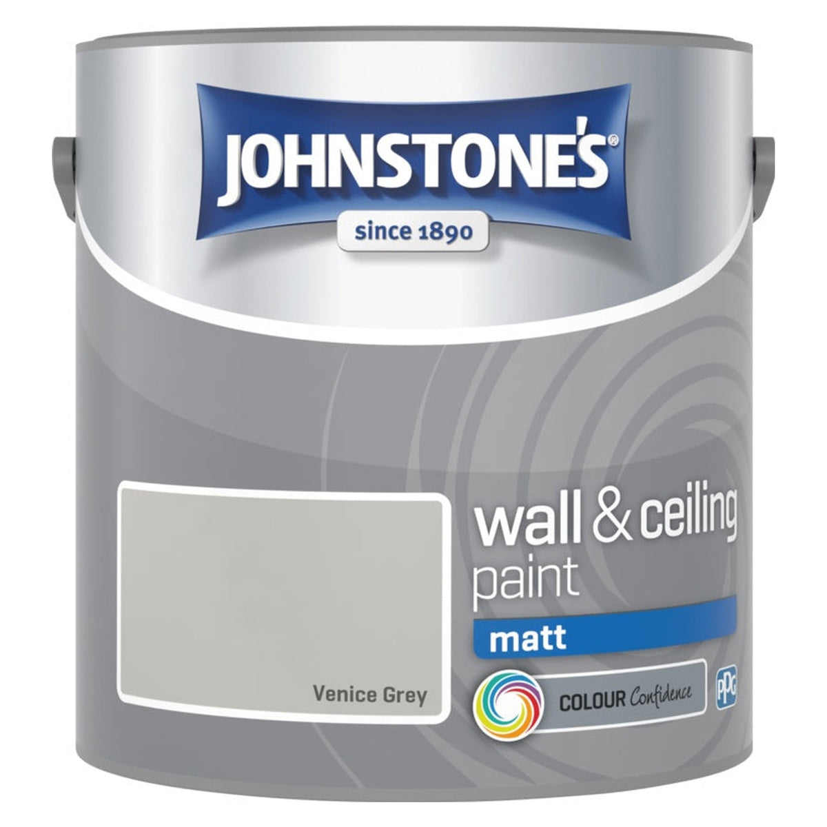 Johnstone's Wall & Ceiling Matt 2.5L tin in Venice Grey