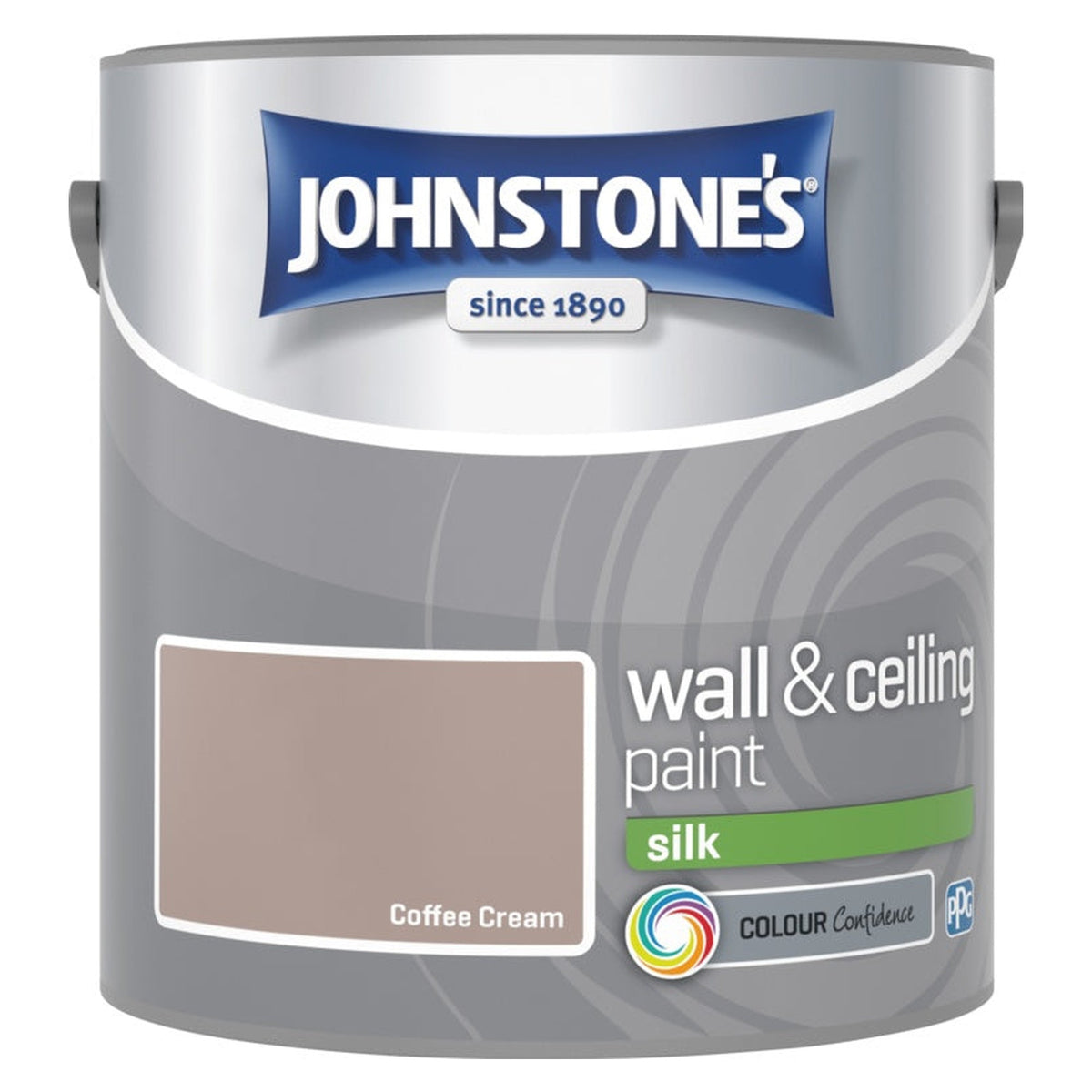 Johnstone's Wall & Ceiling Silk 2.5L tin in Coffee Cream