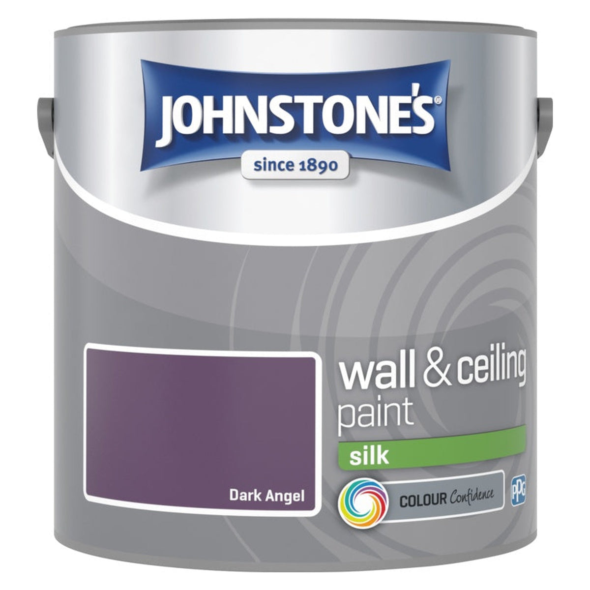 Johnstone's Wall & Ceiling Silk 2.5L tin in Dark Angel