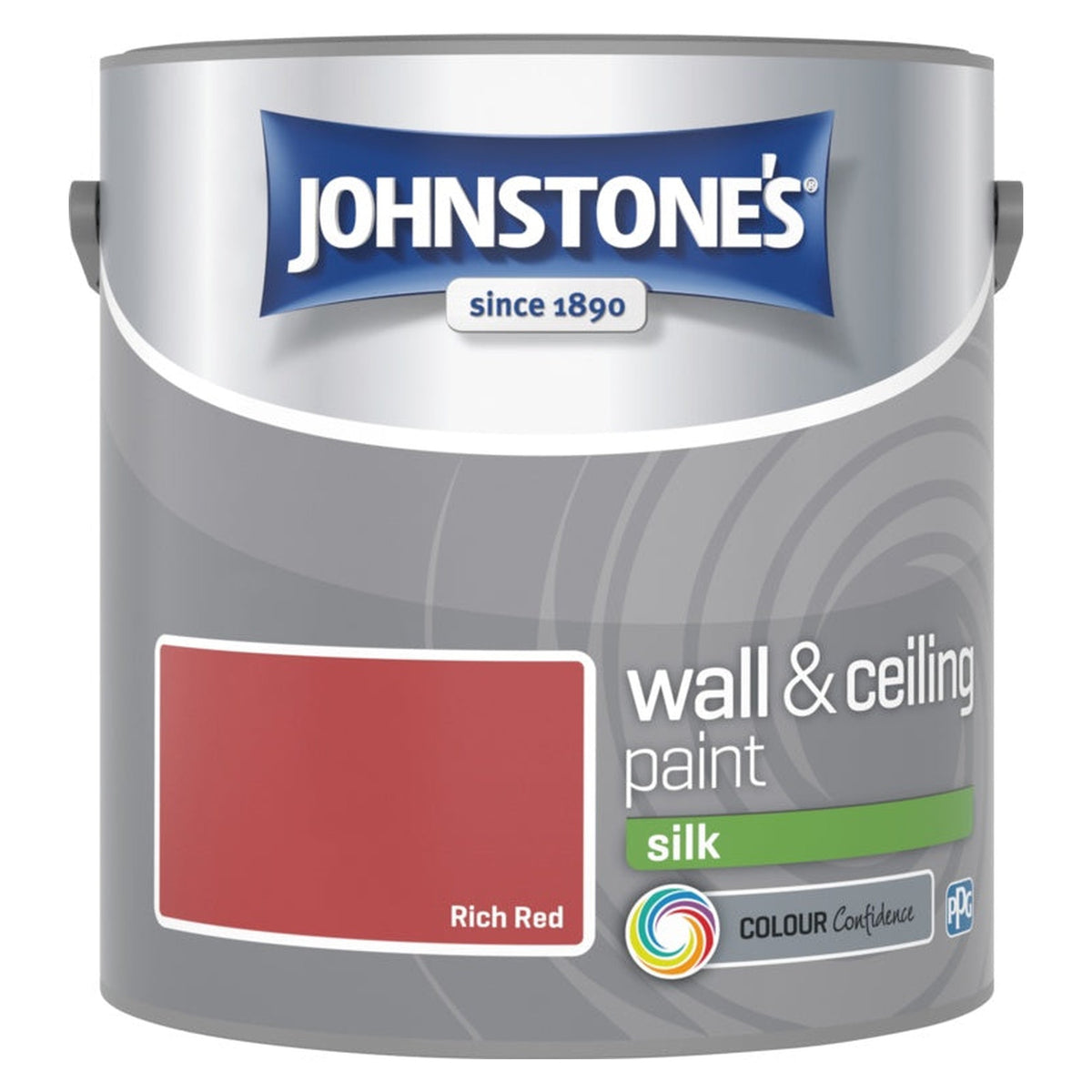 Johnstone's Wall & Ceiling Silk 2.5L tin in Rich Red