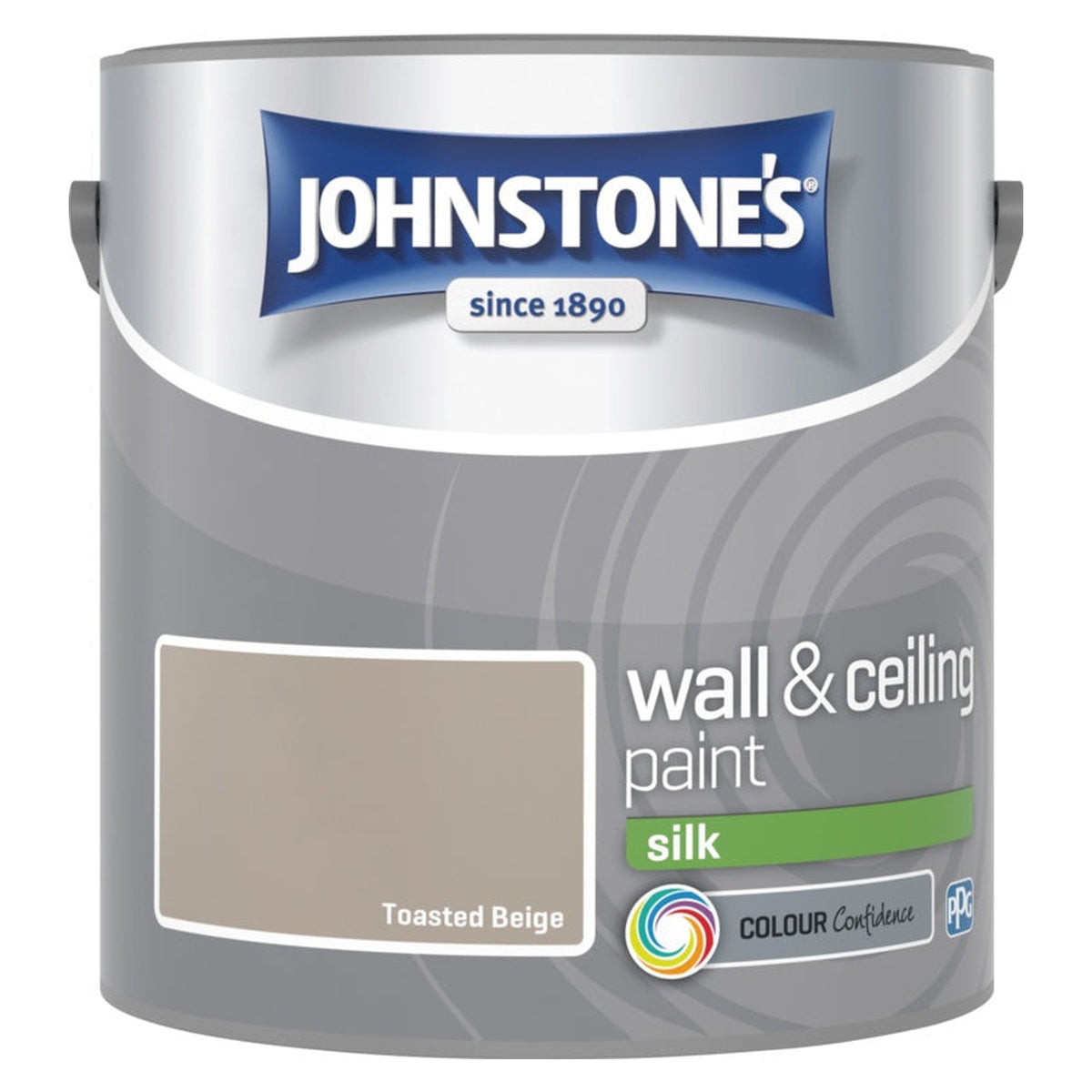 Johnstone's Wall & Ceiling Silk 2.5L tin in Toasted Beige