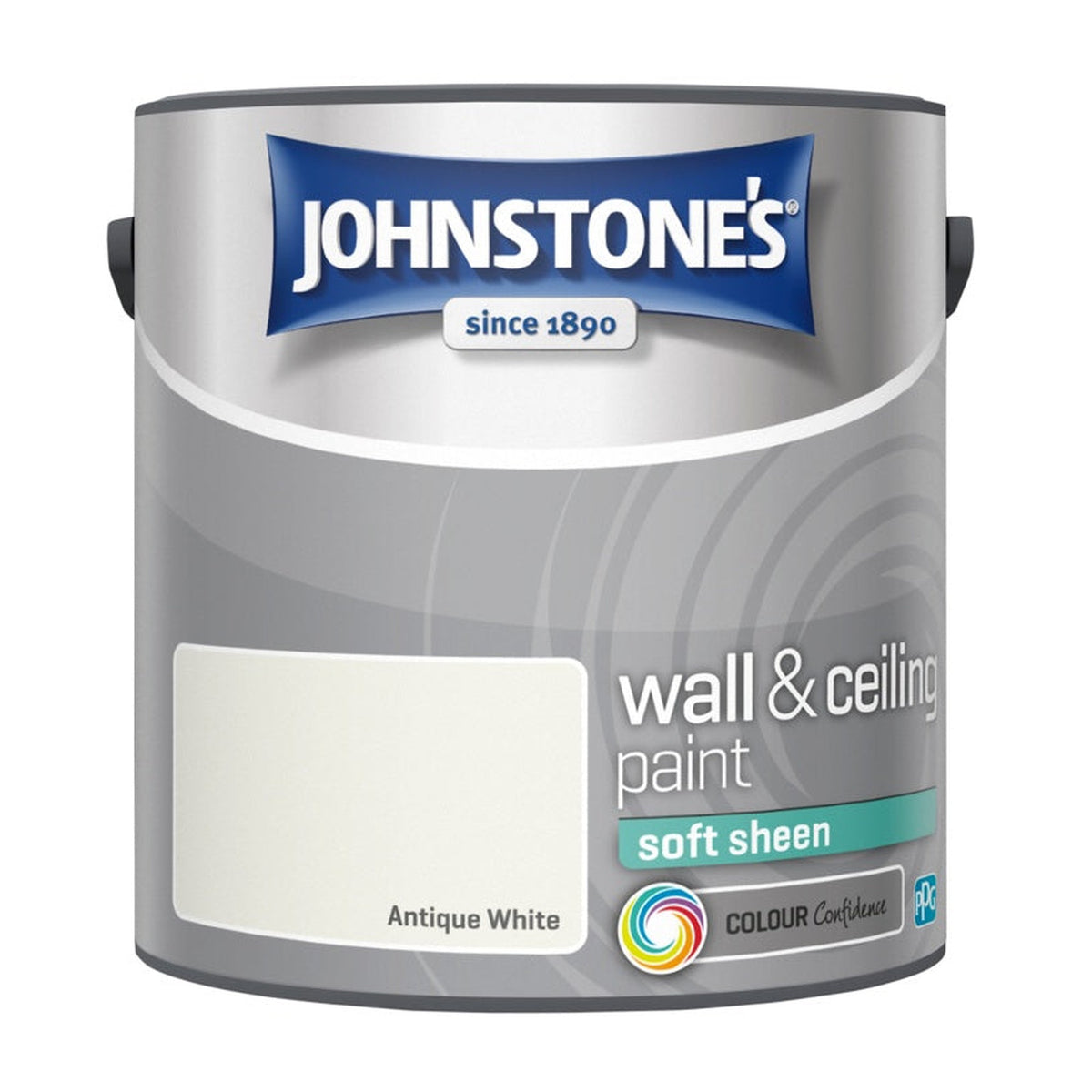 Johnstone's Wall & Ceiling Soft Sheen 2.5L tin in Antique White