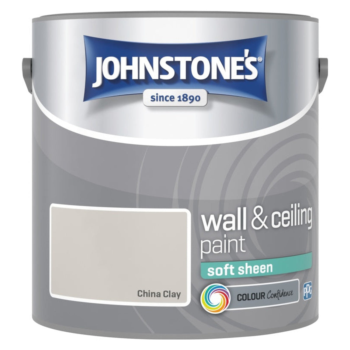 Johnstone's Wall & Ceiling Soft Sheen 2.5L tin in China Clay