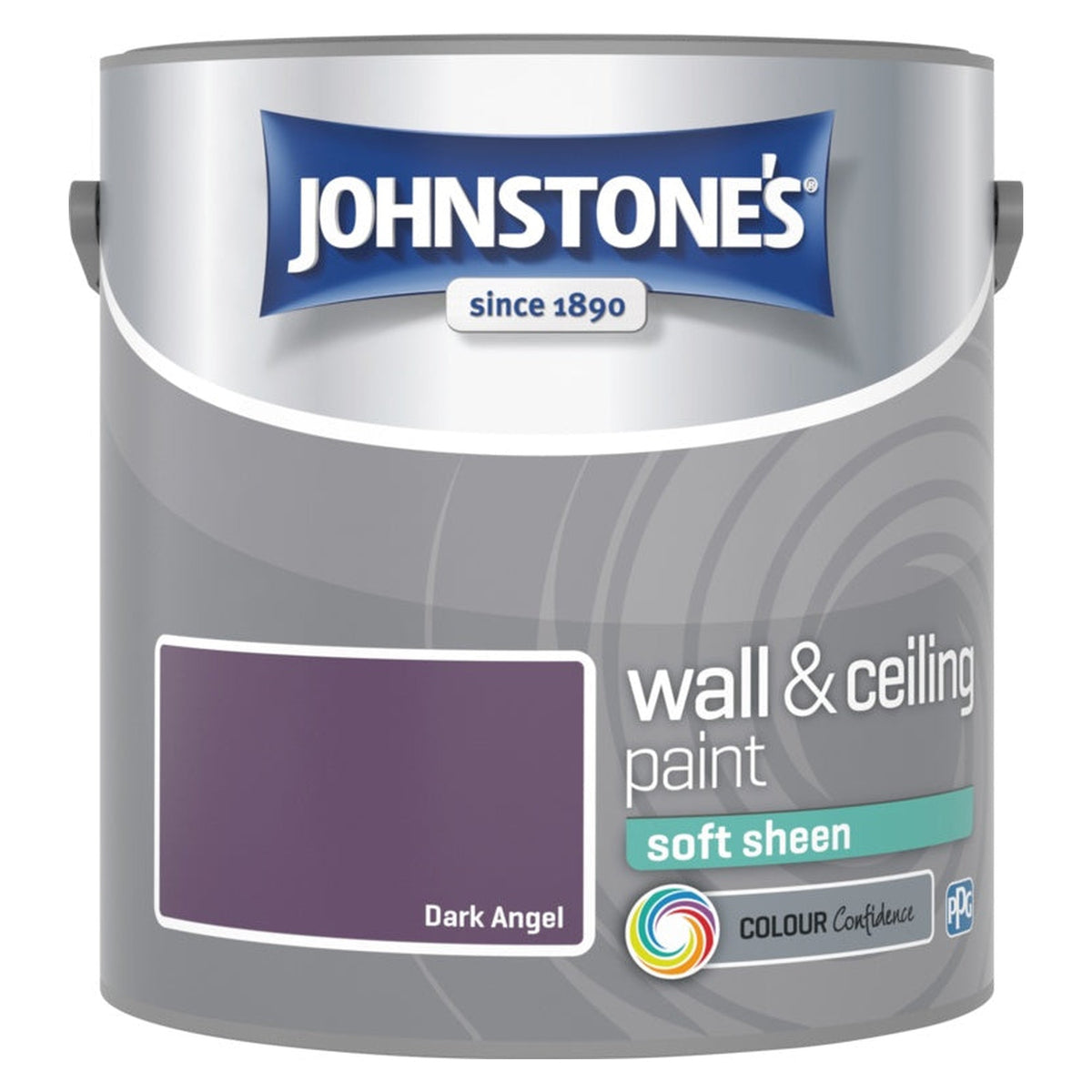 Johnstone's Wall & Ceiling Soft Sheen 2.5L tin in Dark Angel