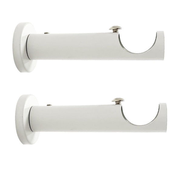 Jones Interiors Cosmos white barrel brackets, pair