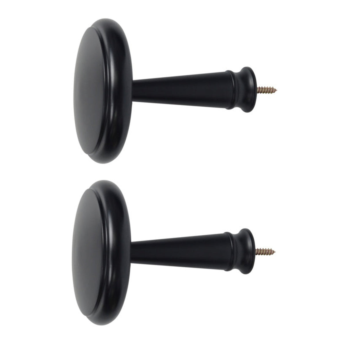 Jones Interiors Shore black wood curtain holdbacks, pair, view 2