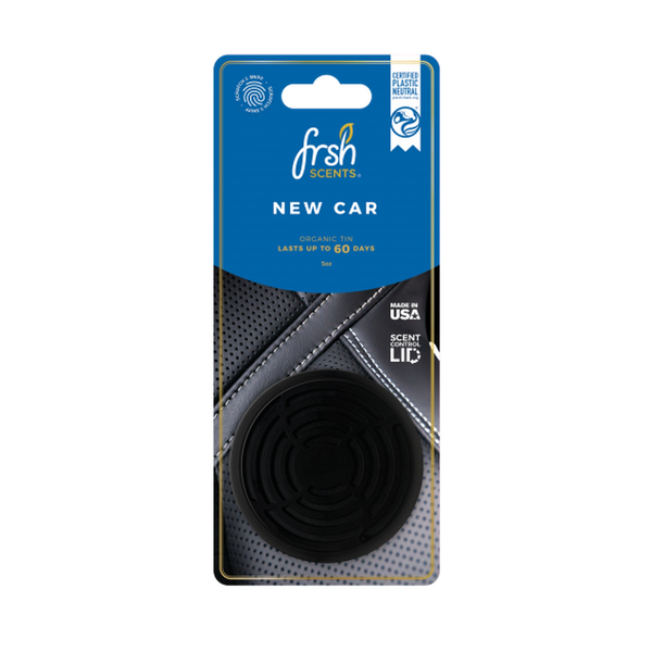 JRP Fresh tin air freshener in New Car scent