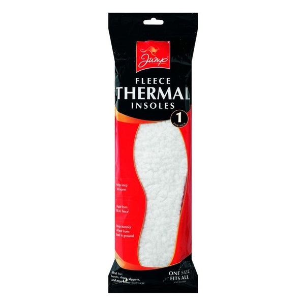Jump fleece thermal insoles, one pair
