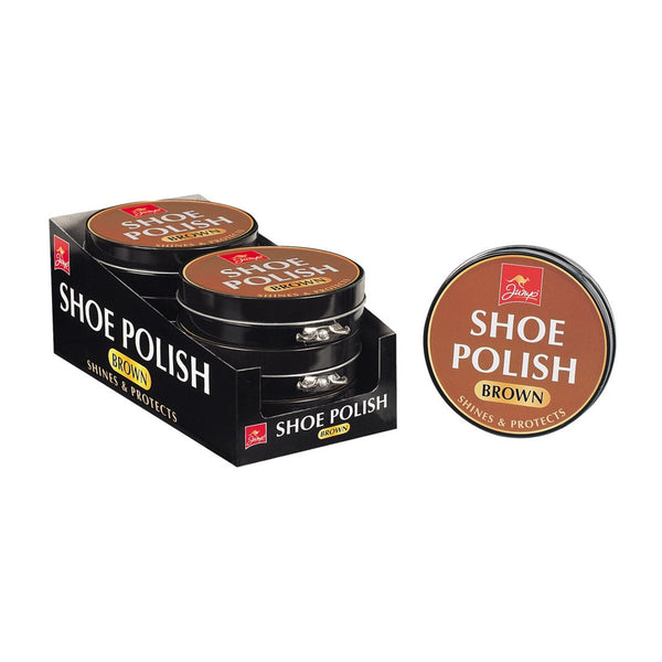 Jump brown shoe polish 80g tin