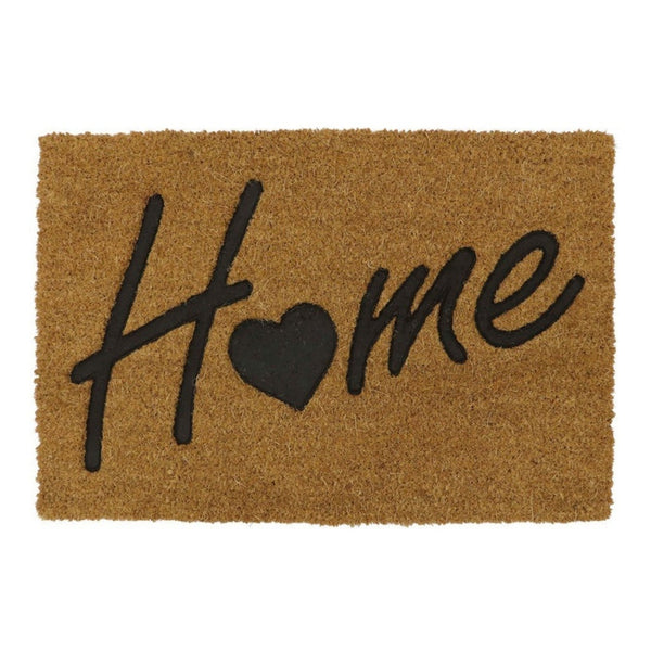 JVL embossed coir Home doormat, 40 x 60cm