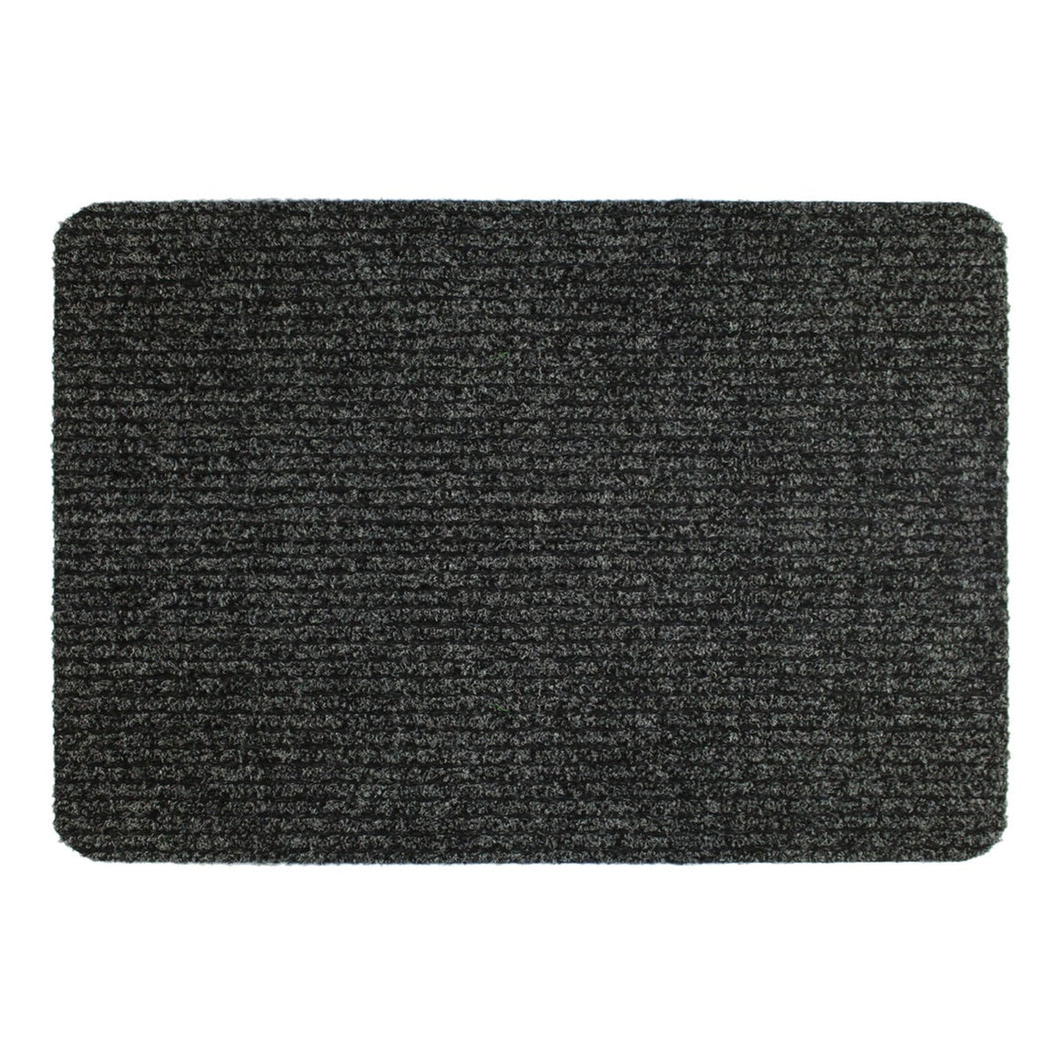 JVL ribbed indoor doormat in anthracite, 50 x 80cm, view 2