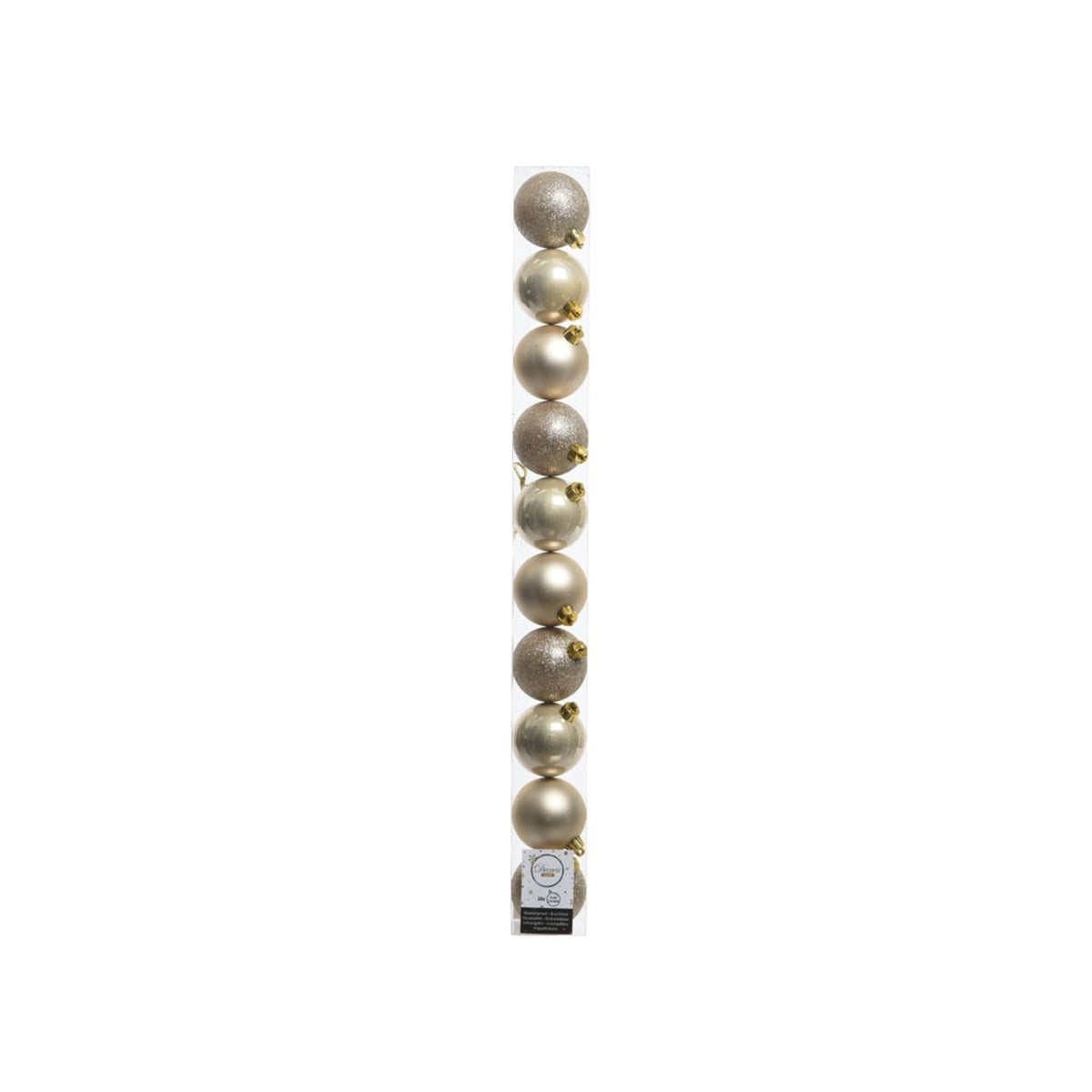Kaemingk plain pearl shatterproof baubles 60mm