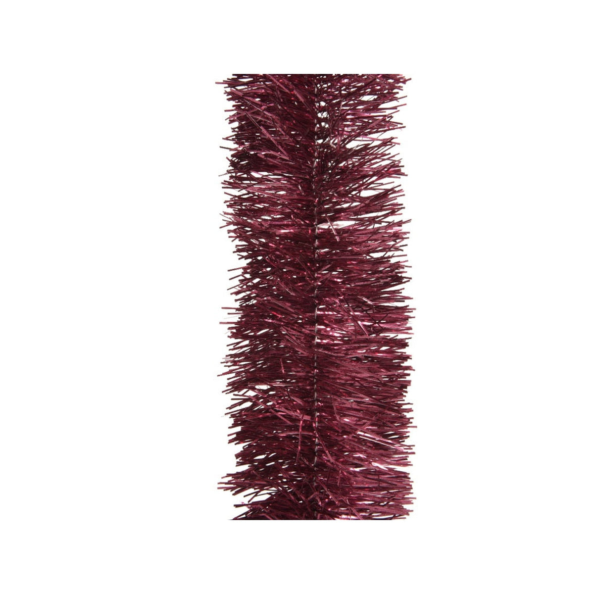 Kaemingk shiny magenta tinsel garland 270cm