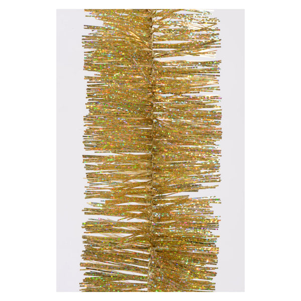 Kaemingk shiny gold tinsel garland 2.7m