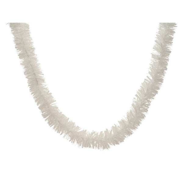 Kaemingk winter white tinsel garland 270cm