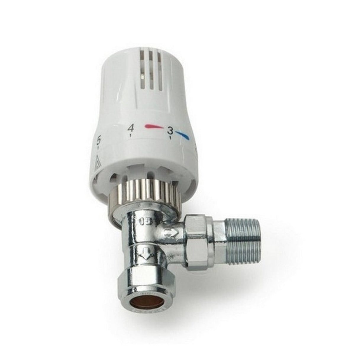 Kartell Style angled TRV white and chrome