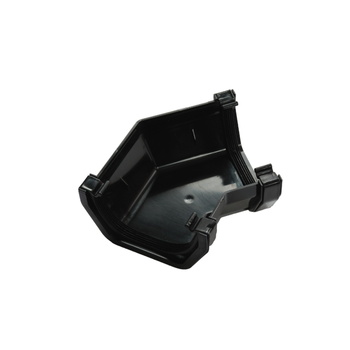 Kayflow black 135 degree square rainwater angle 112mm