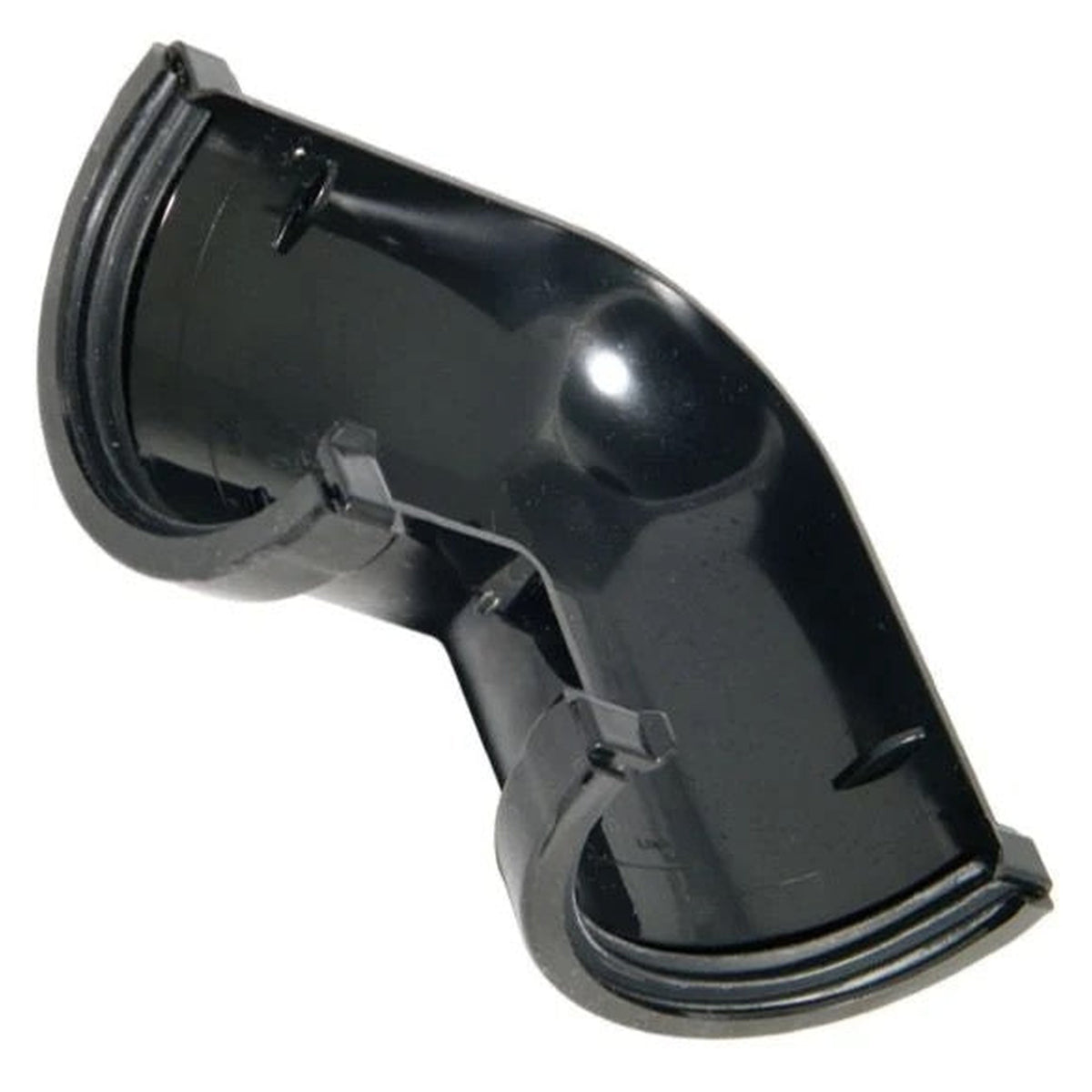 Kayflow black 112mm 90 degree round gutter angle