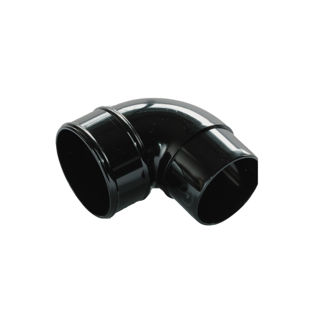 Kayflow black 68mm round 90 degree bend