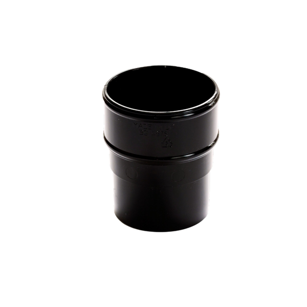 Kayflow black 68mm round rainwater pipe connector