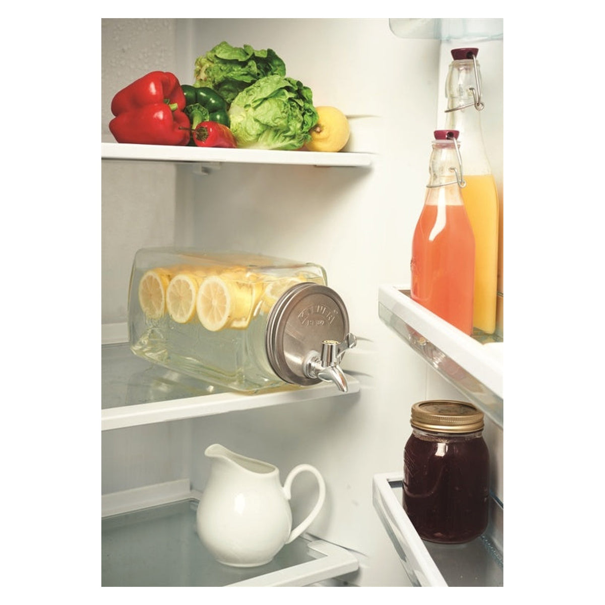 Kilner 3L fridge drinks dispenser with tap, view 2