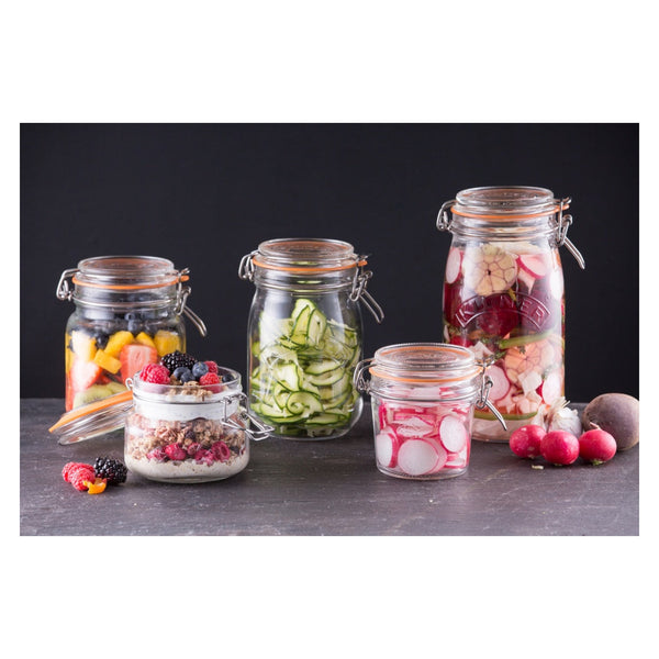 Kilner round clip top glass jar 2L