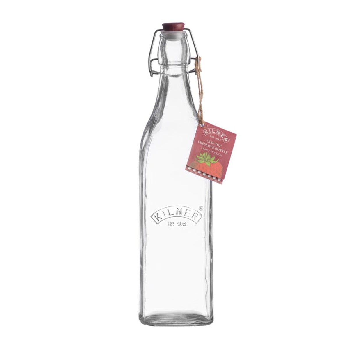 Kilner 1L clip top preserve bottle, view 3