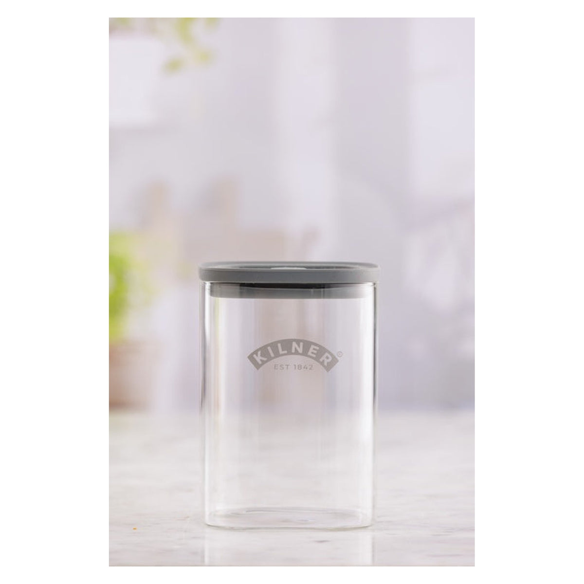 Kilner Fresh Storage square glass jar 1L