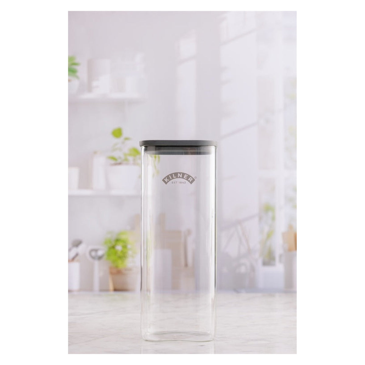 Kilner Fresh Storage square glass jar 2L