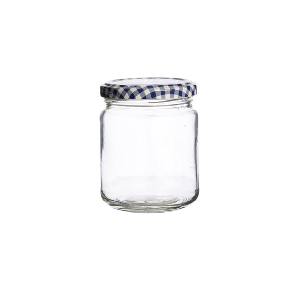 Kilner 228ml round twist top jar with gingham lid