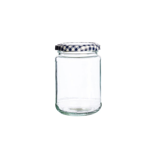 Kilner 370ml round twist top jar with gingham lid