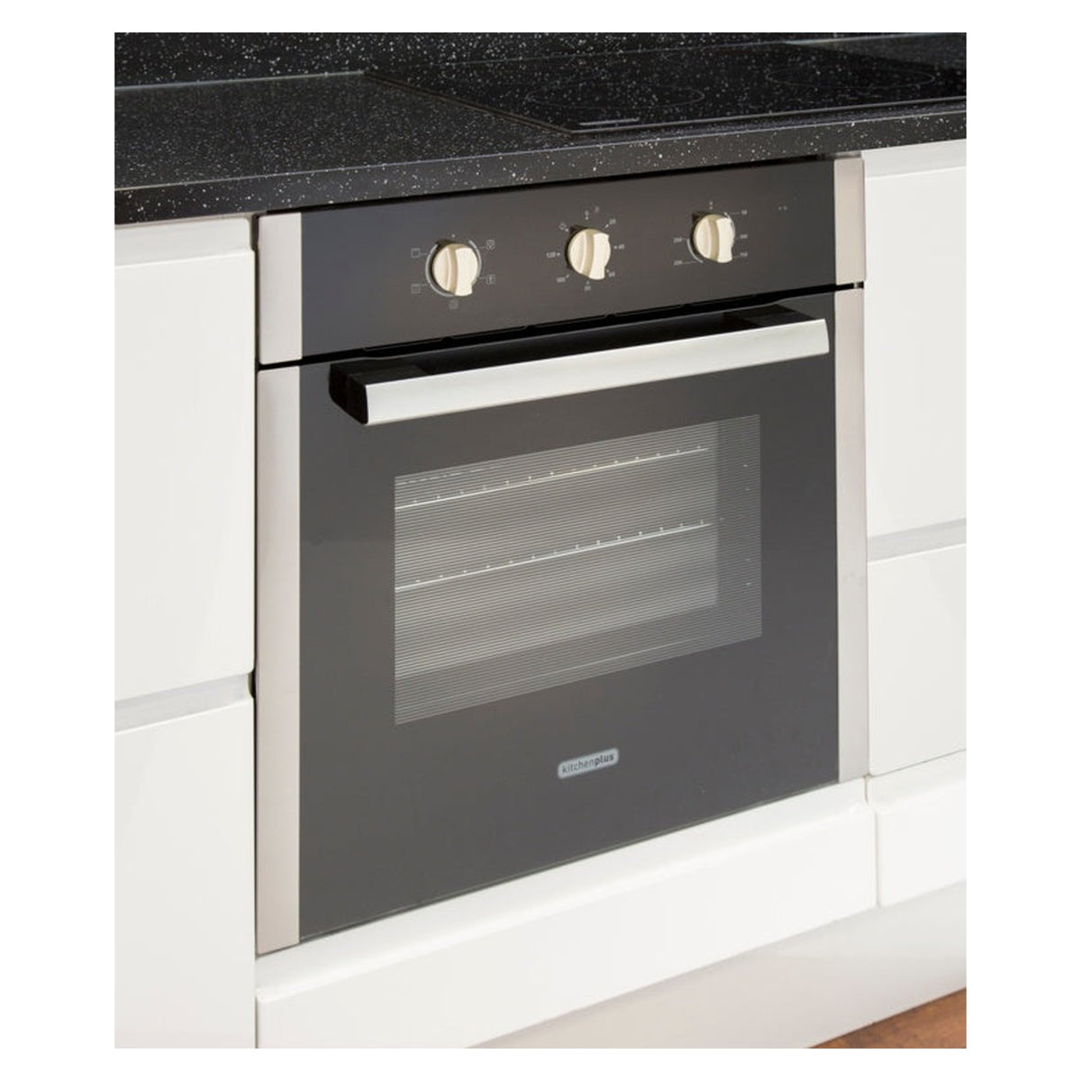 Kitchenplus electric single fan oven in stainless steel 600mm
