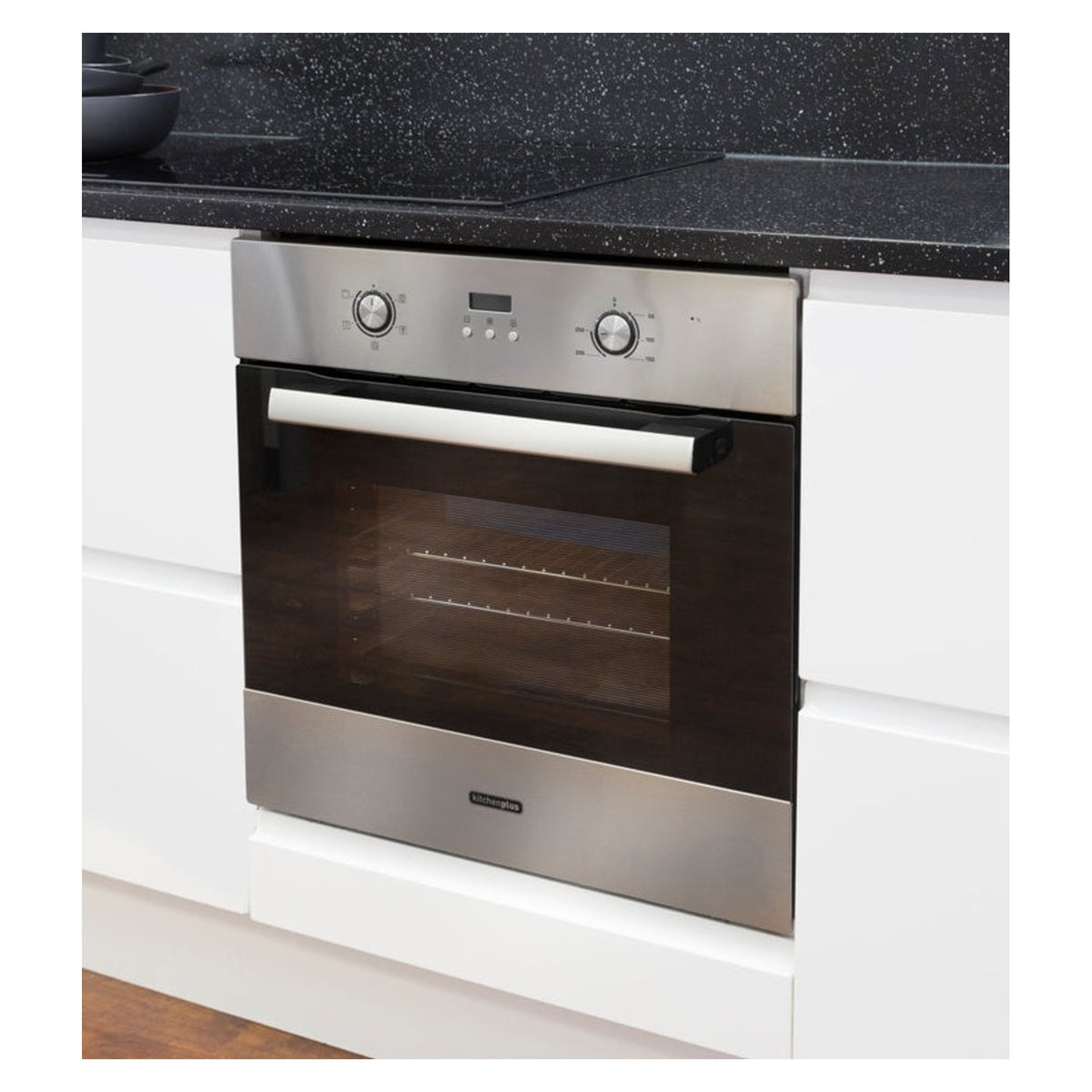 Kitchenplus 600mm stainless steel electric single fan oven