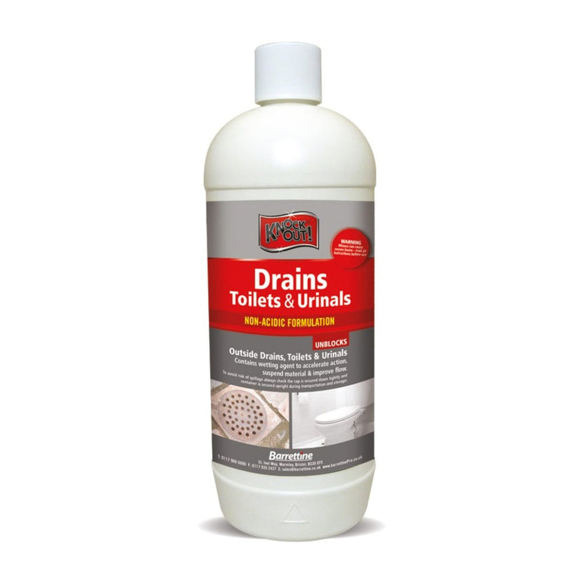 Knockout Drains, Toilets & Urinals Unblocker 1L