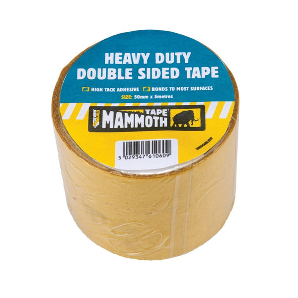 KwikGrip heavy duty double sided tape, 50mm x 5m