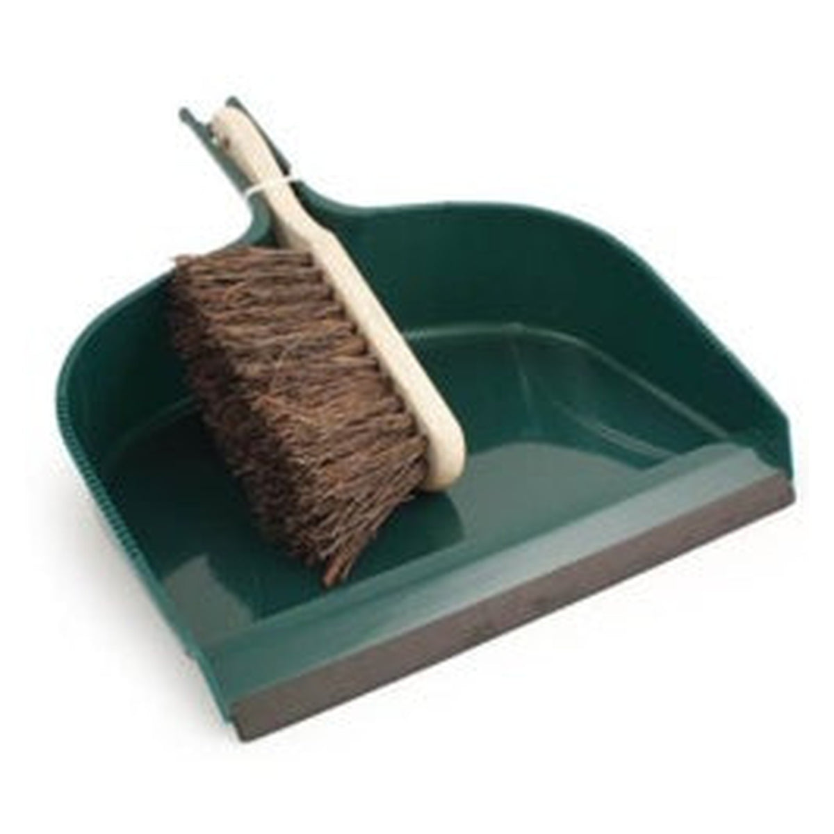 Large Green Dustpan & Brush - Set of 30 FSDU