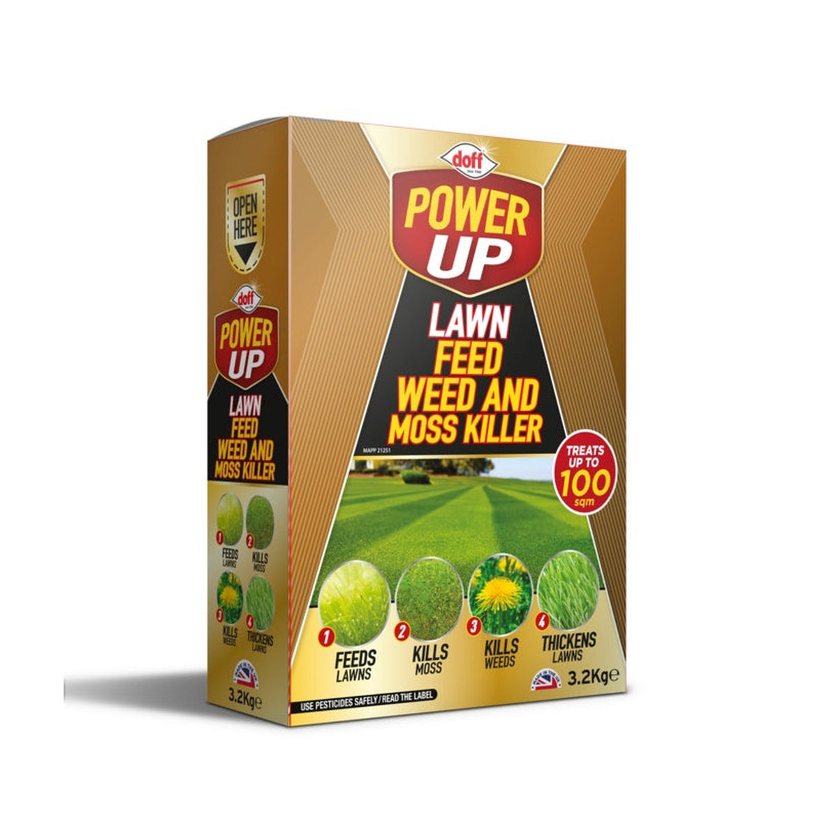 Lawn Feed, Weed & Mosskiller - 3.2kg 100sqm
