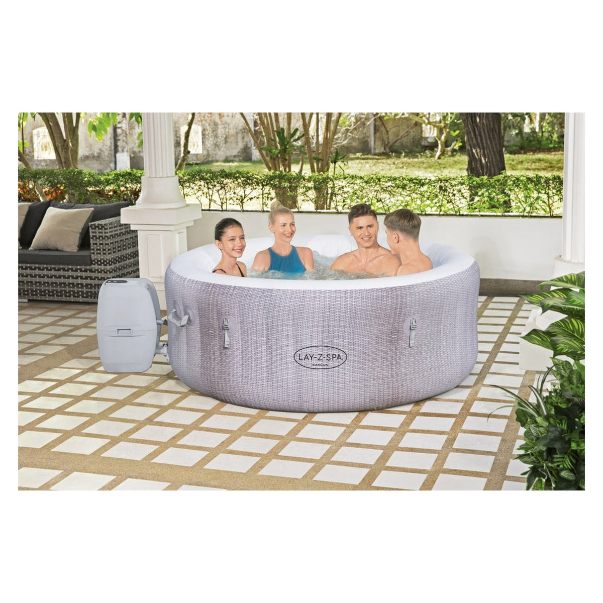 Lay-Z-Spa Cancun AirJet inflatable hot tub