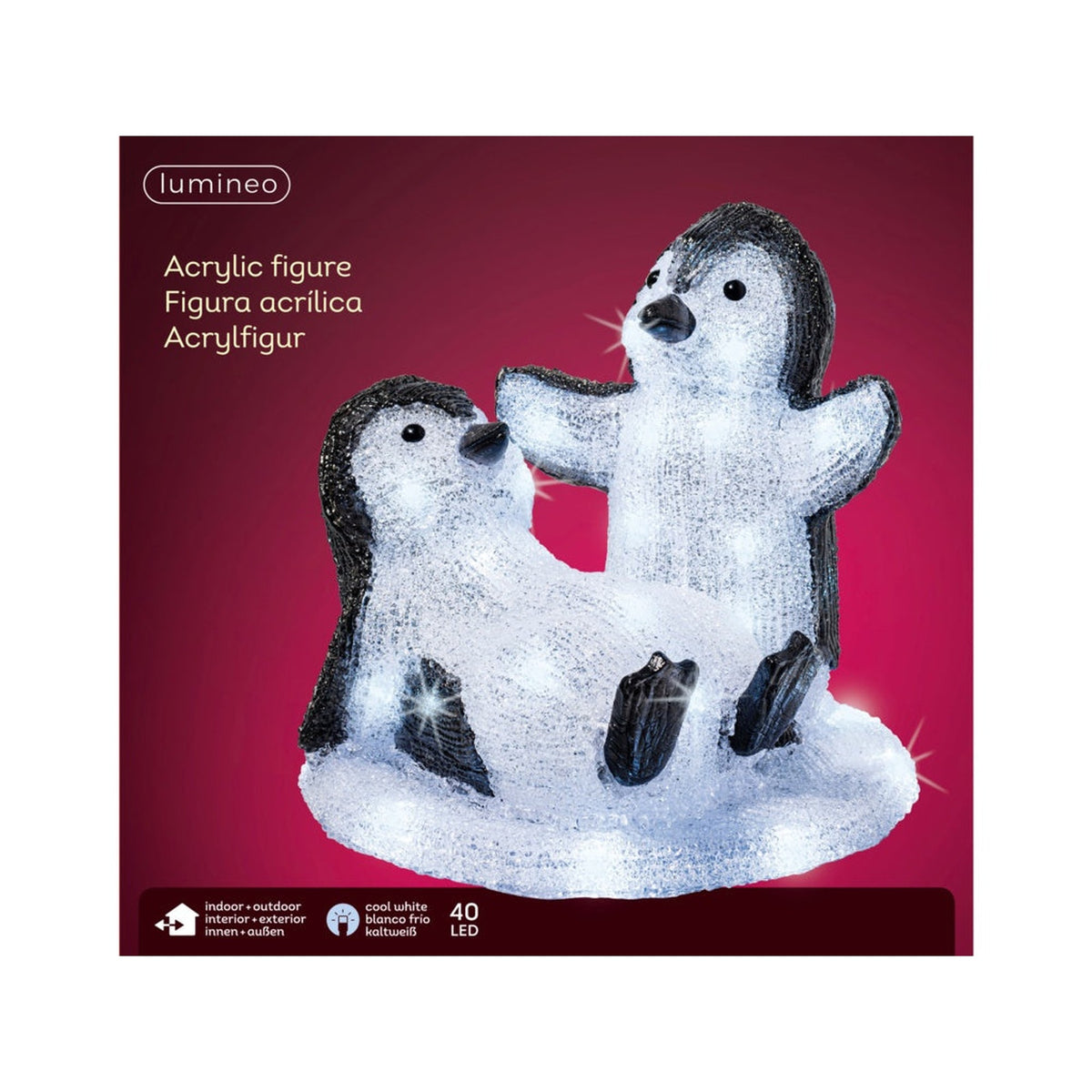 LED Outdoor Penguin - 40 LEDs, view 2