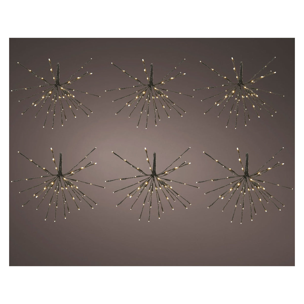 LED Tree Polestars Black/Warm White - 432 LEDs